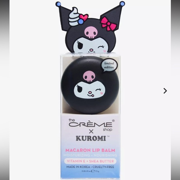 The Crème Shop x Kuromi Macaron Lip Balm - Blueberry Smoothie - Picture 1 of 4